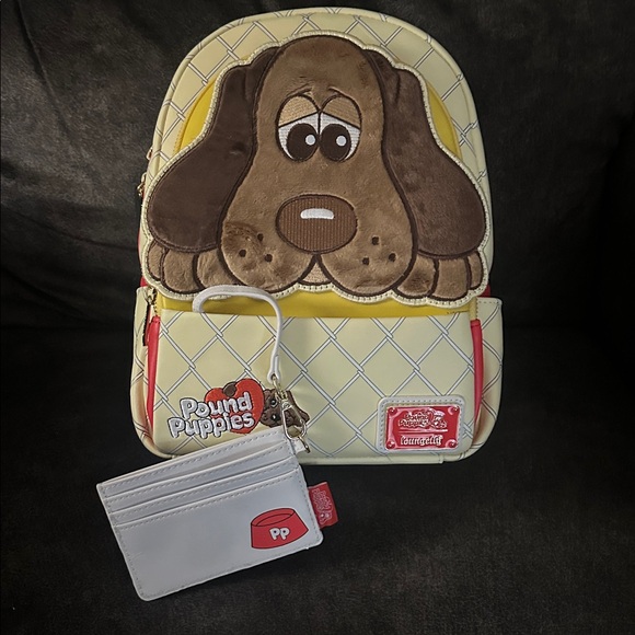 Portefeuille Zippé Loungefly Pound Puppies - Édition 40ème Anniversaire Fuzzy Hound
